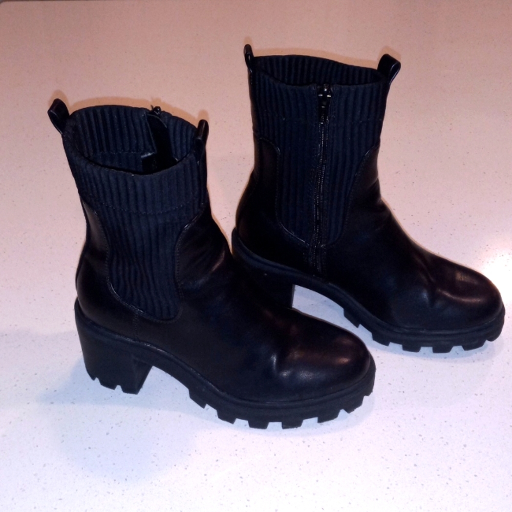 A New Day Women's Zip-Up Fashion Combat Boots (Size: 6)